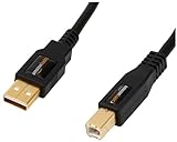 Amazon Basics USB-Kabel, USB-A auf USB-B-Stecker, USB 2.0, Anschlüsse vergoldet, 1.8 m, für Drucker